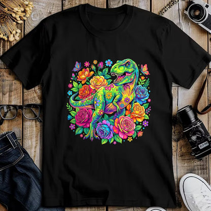 Best Dinosaur Lover Shirt, Funny Dinosaur UnisexT-Shirt/Hoodie/Sweatshirt HLT00 - Colorful Floral T Rex Dinosaur T-Shirt
