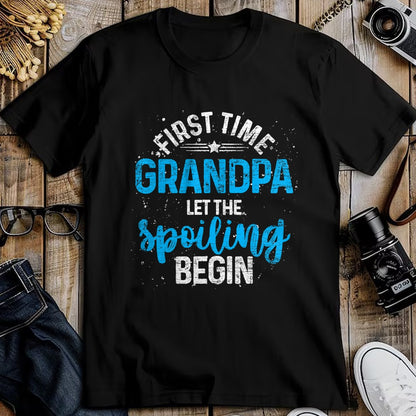 Best Grandpa Shirt, Proud Grandpa Unisex T-Shirt/Hoodie/Sweatshirt HLT00 - First Time Grandpa Let The Spoiling Begin Future Grandpa T-Shirt