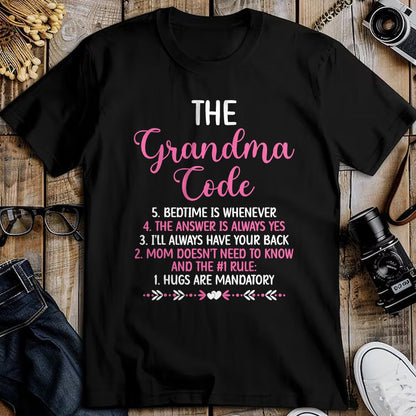 Best Grandma Shirt, Proud Grandma Unisex T-Shirt/Hoodie/Sweatshirt HLT00 - The Grandma Code Granny Grandmother Grandparent T-Shirt (1)