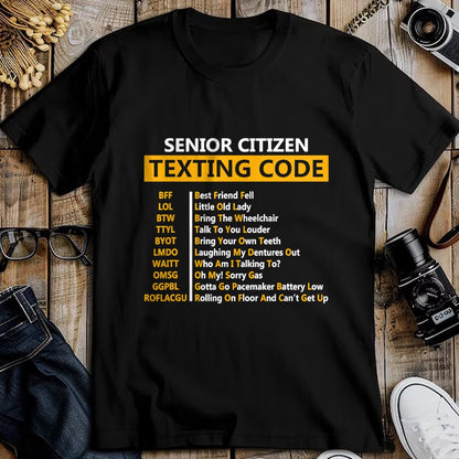 Best Grandpa Shirt, Proud Grandpa Unisex T-Shirt/Hoodie/Sweatshirt HLT00 - Funny Senior Citizen's Texting Code Design Gift for Grandpa T-Shirt