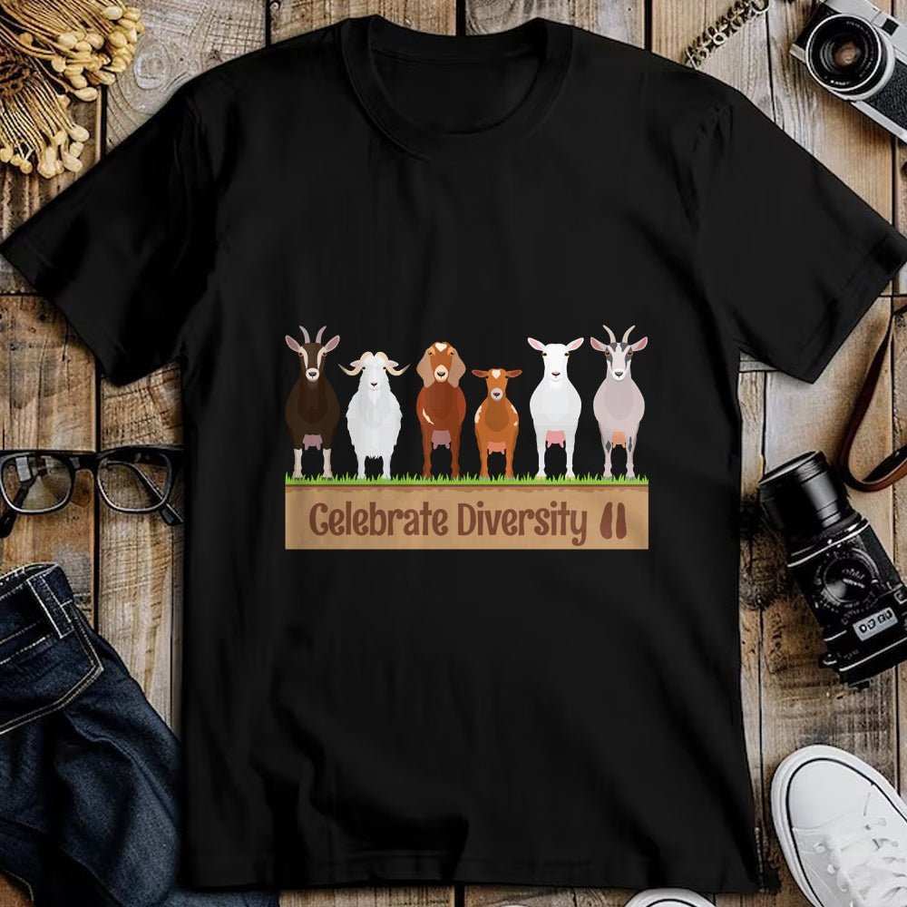 Best Farmer Life Shirt, Funny Farmer UnisexT-Shirt/Hoodie/Sweatshirt HLT00 - Celebrate Diversity Breeds Farm Animal Cute Humor Fun Goat Long Sleeve T-Shirt