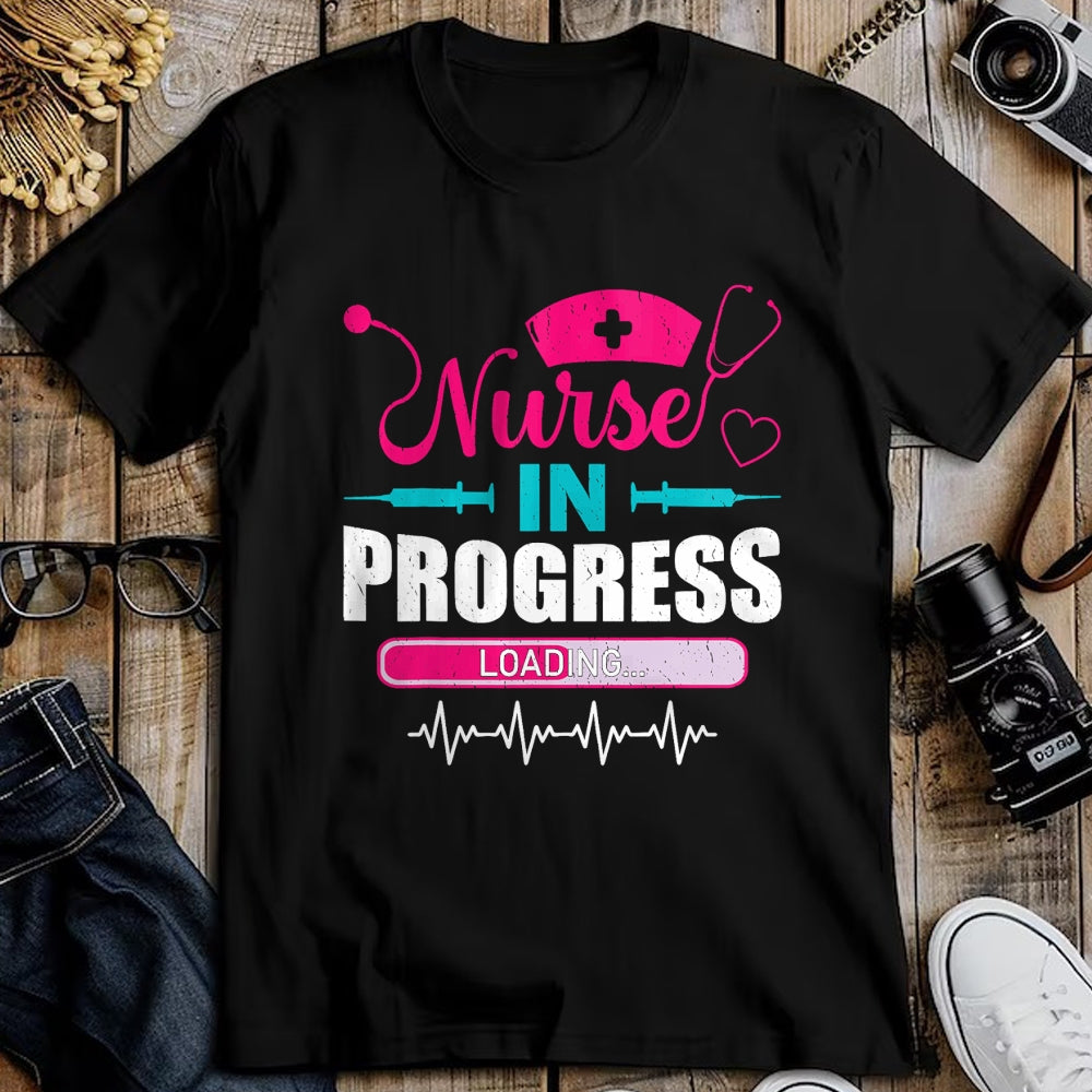 Funny Nurse Shirt, Nurse Unisex T-Shirt/Hoodie/Sweatshirt HLT00 - Nurse In Progress Nurse Funny Nursing School T-Shirt