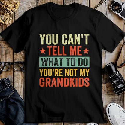 Best Grandpa Shirt, Proud Grandpa Unisex T-Shirt/Hoodie/Sweatshirt HLT00 - You can't Tell me what to do You're not my Grandkids T-Shirt