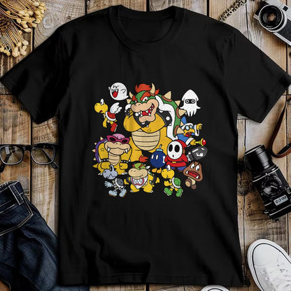 Best Wife Shirt, Wife and Husband Unisex T-Shirt/Hoodie/Sweatshirt HLT00 - Nintendo Super Mario Bowser Enemy Group Shot T-Shirt (1)