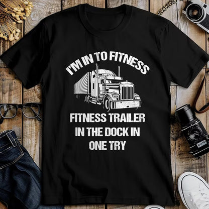 Best Truck Driver Life Shirt, Funny Trucker UnisexT-Shirt/Hoodie/Sweatshirt HLT00 - Funny Semi Truck Driver I'm into Fitness Trucker T-Shirt