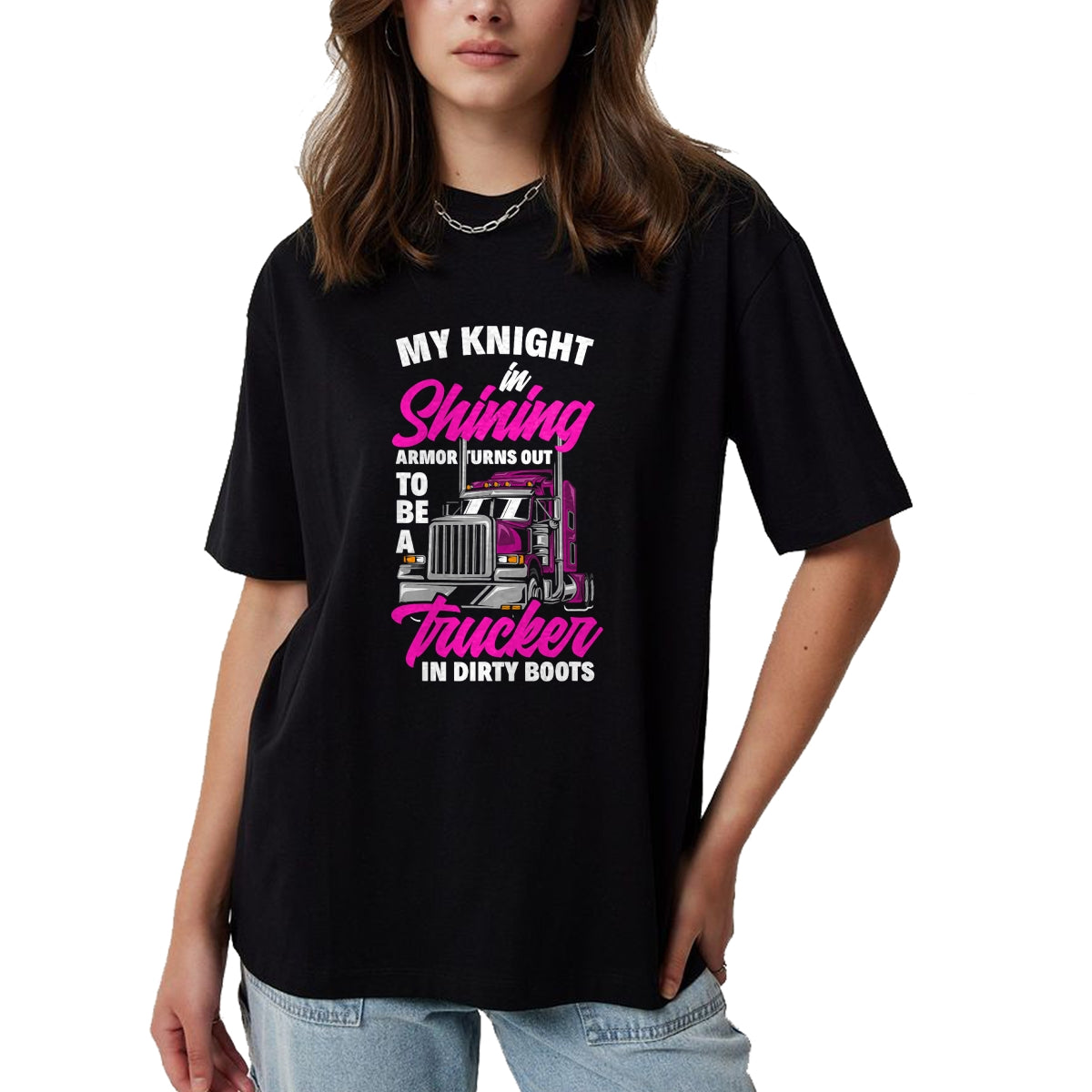 Best Truck Driver Life Shirt, Funny Trucker UnisexT-Shirt/Hoodie/Sweatshirt HLT00 - Funny Truck Driver Trucker Girlfriend Truckers Wife T-Shirt