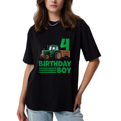 Best Farmer Life Shirt, Funny Farmer UnisexT-Shirt/Hoodie/Sweatshirt HLT00 - I'm 4 Years Old Farmer Tractor It's My 4th Birthday Boy T-Shirt