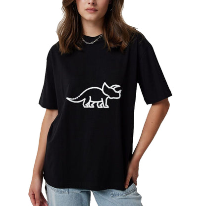 Best Dinosaur Lover Shirt, Funny Dinosaur UnisexT-Shirt/Hoodie/Sweatshirt HLT00 - Triceratops for Men Women & Kids  Dinosaur Badge T-Shirt, Men, Black, Large