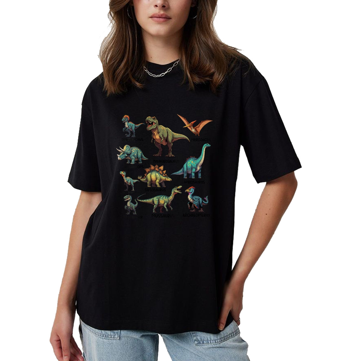 Best Dinosaur Lover Shirt, Funny Dinosaur UnisexT-Shirt/Hoodie/Sweatshirt HLT00 - Womens Vintage Dinosaur Trainer Halloween Costume Retro Sunset Dino V-Neck T-Shirt