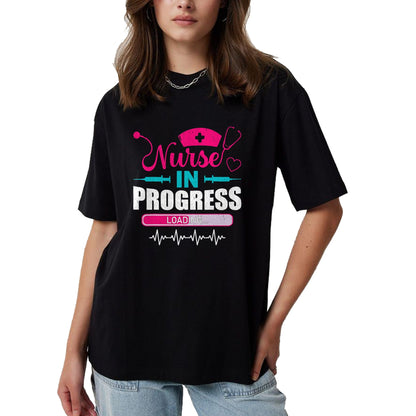 Funny Nurse Shirt, Nurse Unisex T-Shirt/Hoodie/Sweatshirt HLT00 - Nurse In Progress Nurse Funny Nursing School T-Shirt