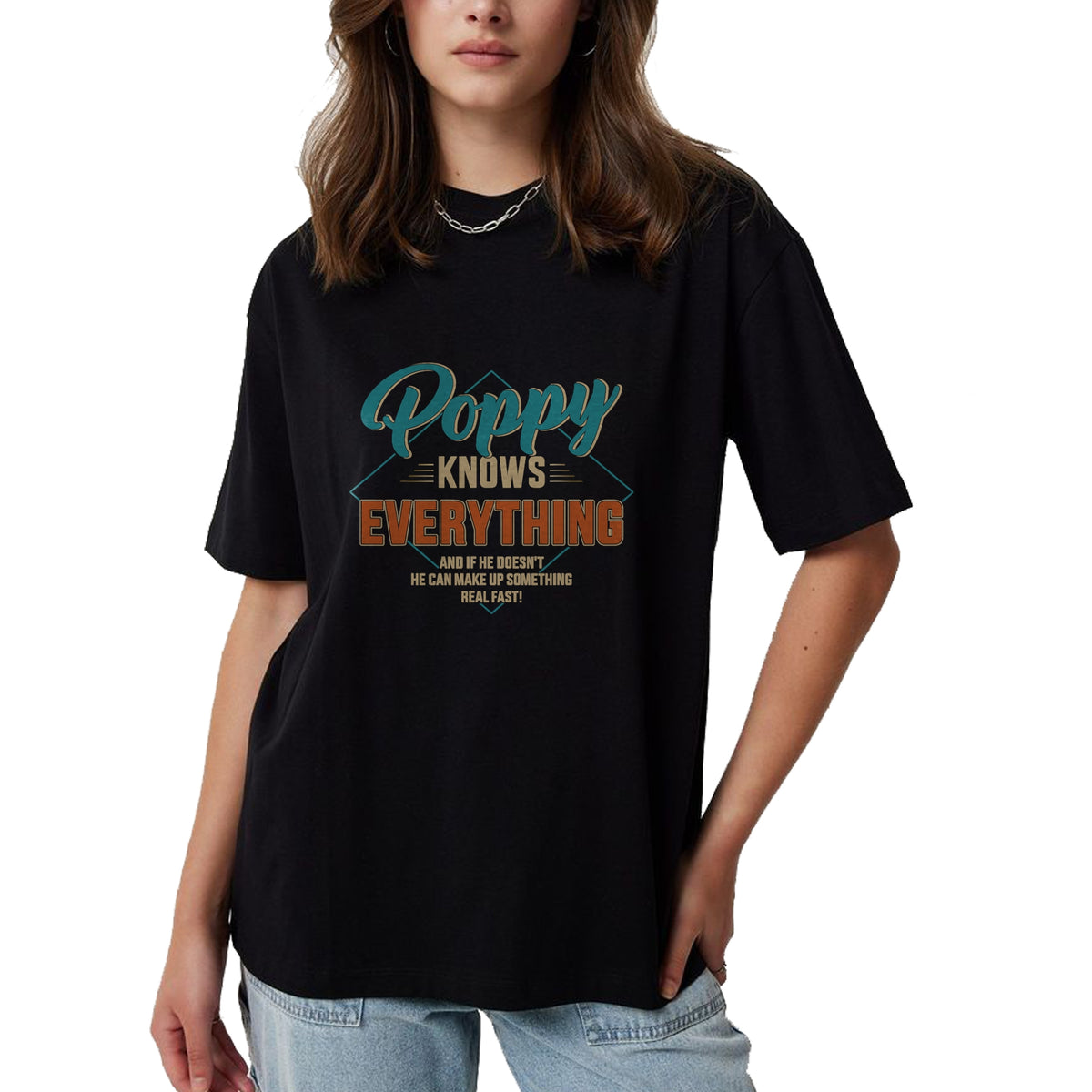 Best Grandpa Shirt, Proud Grandpa Unisex T-Shirt/Hoodie/Sweatshirt HLT00 - Funny poppy knows everything for grandpa and father's day T-Shirt (1)