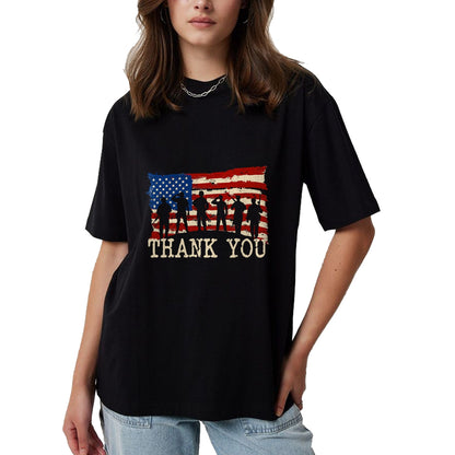 Proud Veteran Shirt, Funny Veteran UnisexT-Shirt/Hoodie/Sweatshirt HLT00 - American Flag Thank You Veterans Proud Veteran T-Shirt
