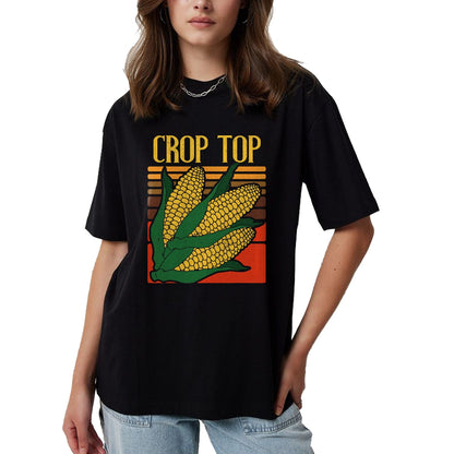 Best Farmer Life Shirt, Funny Farmer UnisexT-Shirt/Hoodie/Sweatshirt HLT00 - Corn Farmer Funny Crop Top Vintage Farming Humor Design T-Shirt