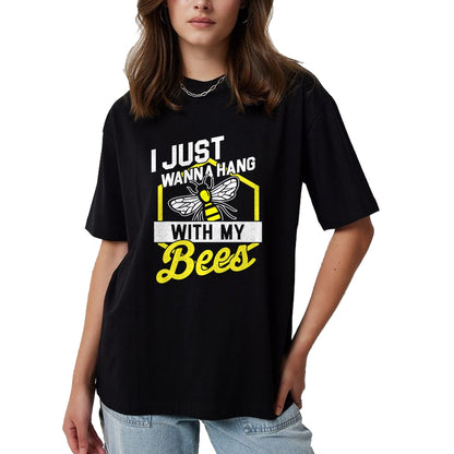 Best Farmer Life Shirt, Funny Farmer UnisexT-Shirt/Hoodie/Sweatshirt HLT00 - Hang with My Bees - Beekeeper & Beekeeping Gift T-Shirt T-Shirt