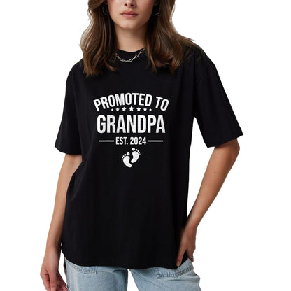 Best Grandpa Shirt, Proud Grandpa Unisex T-Shirt/Hoodie/Sweatshirt HLT00 - 1st Time Grandpa EST 2024 New First Grandpa 2024 T-Shirt (1)