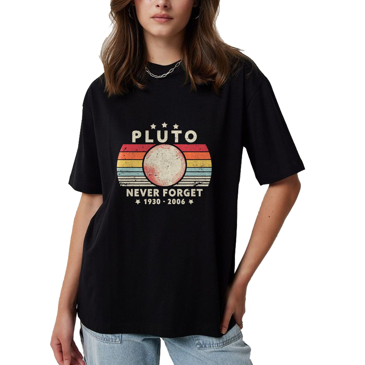 Best Wife Shirt, Wife and Husband Unisex T-Shirt/Hoodie/Sweatshirt HLT00 - Never Forget Pluto Shirt. Retro Style Funny Space Science T-Shirt