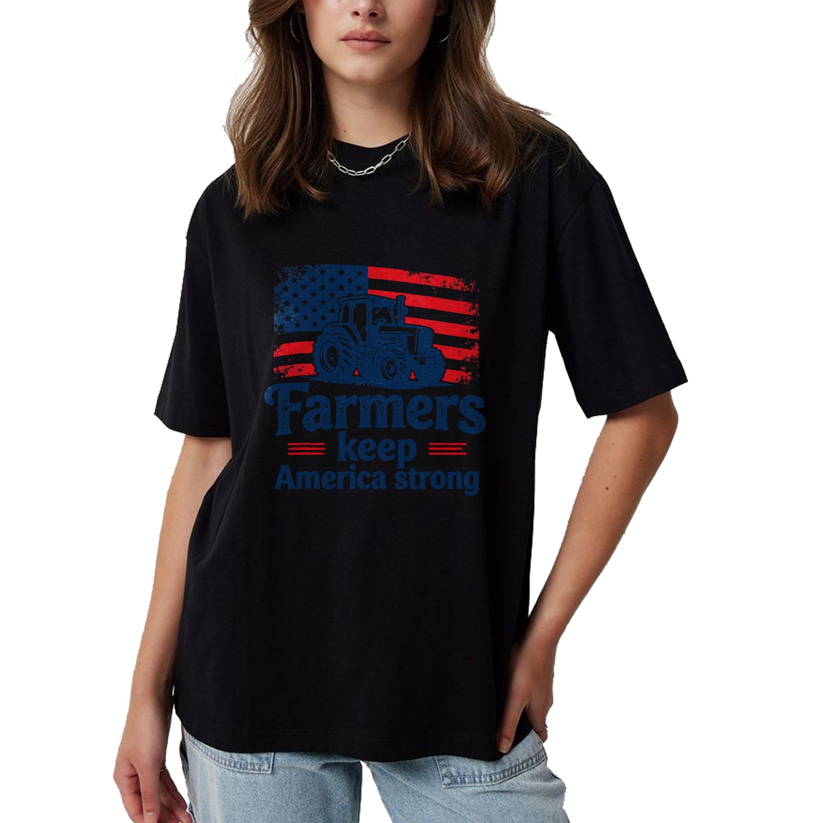 Best Farmer Life Shirt, Funny Farmer UnisexT-Shirt/Hoodie/Sweatshirt HLT00 - Patriotic American Farmer Tractor Farm Life USA Flag Farmer T-Shirt