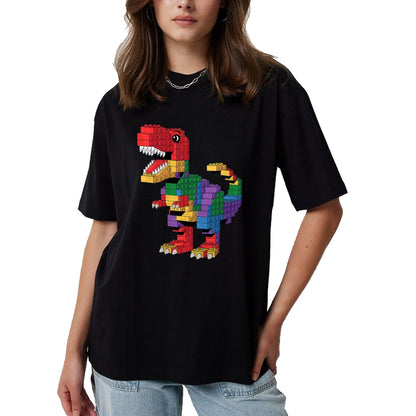 Best Dinosaur Lover Shirt, Funny Dinosaur UnisexT-Shirt/Hoodie/Sweatshirt HLT00 - Master Builder Men Boys Kids Building Bricks Dinosaur T-Rex T-Shirt