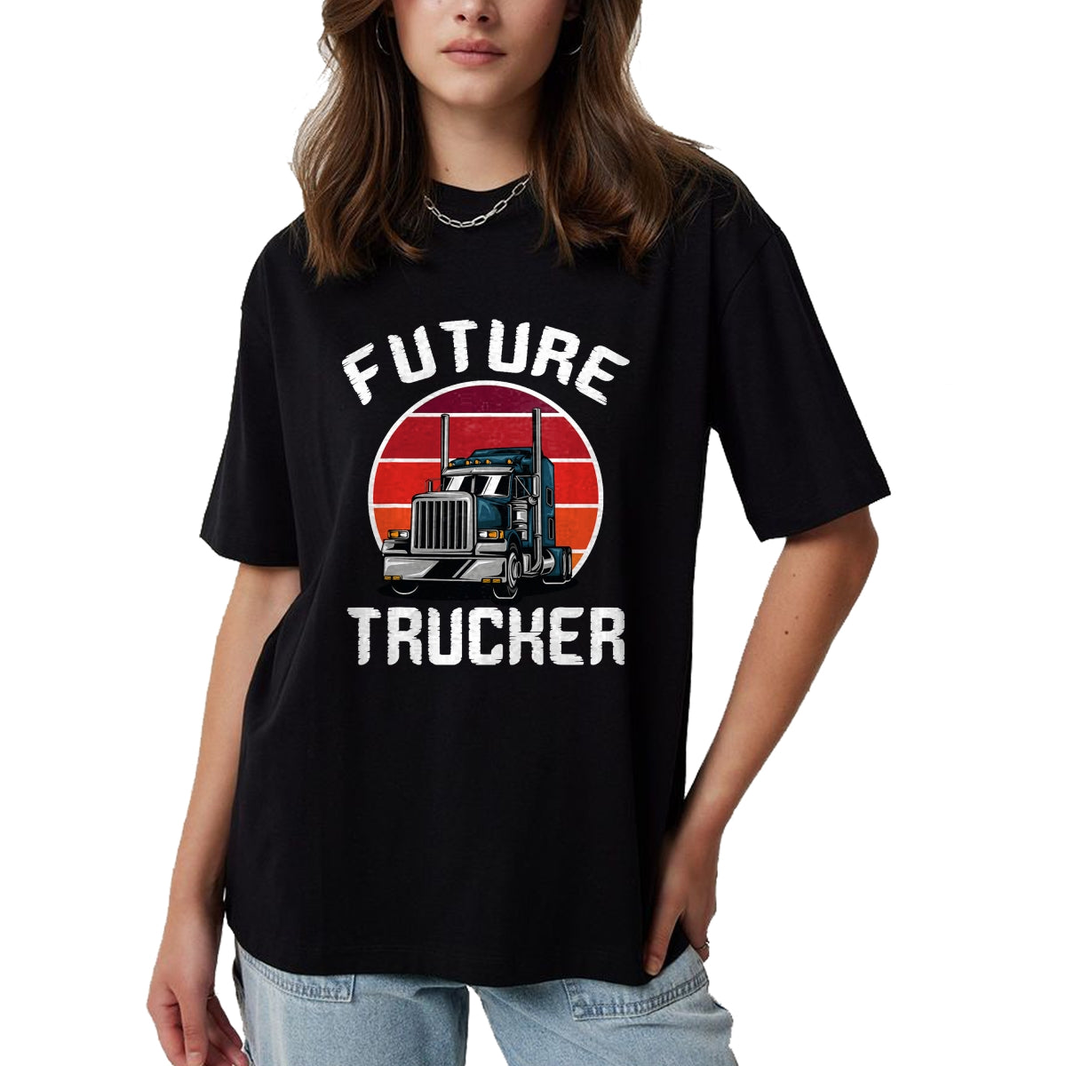 Best Truck Driver Life Shirt, Funny Trucker UnisexT-Shirt/Hoodie/Sweatshirt HLT00 - Future Trucker Truck Driver Semi Kids Son Daughter Clothing T-Shirt