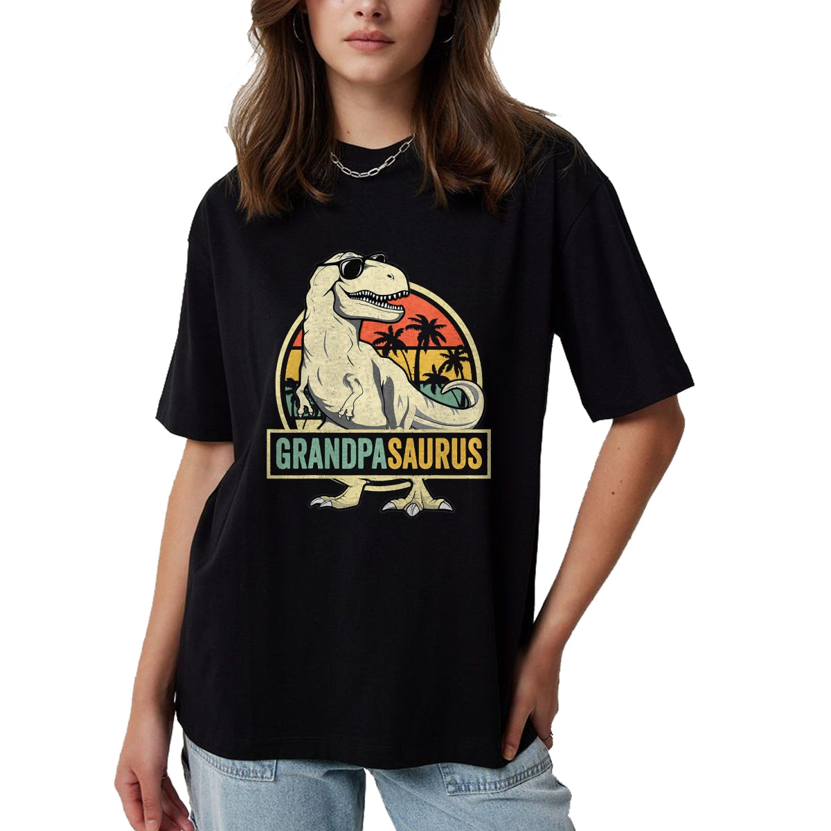 Best Dinosaur Lover Shirt, Funny Dinosaur UnisexT-Shirt/Hoodie/Sweatshirt HLT00 - Grandpasaurus T Rex Dinosaur Grandpa Saurus Family Matching T-Shirt