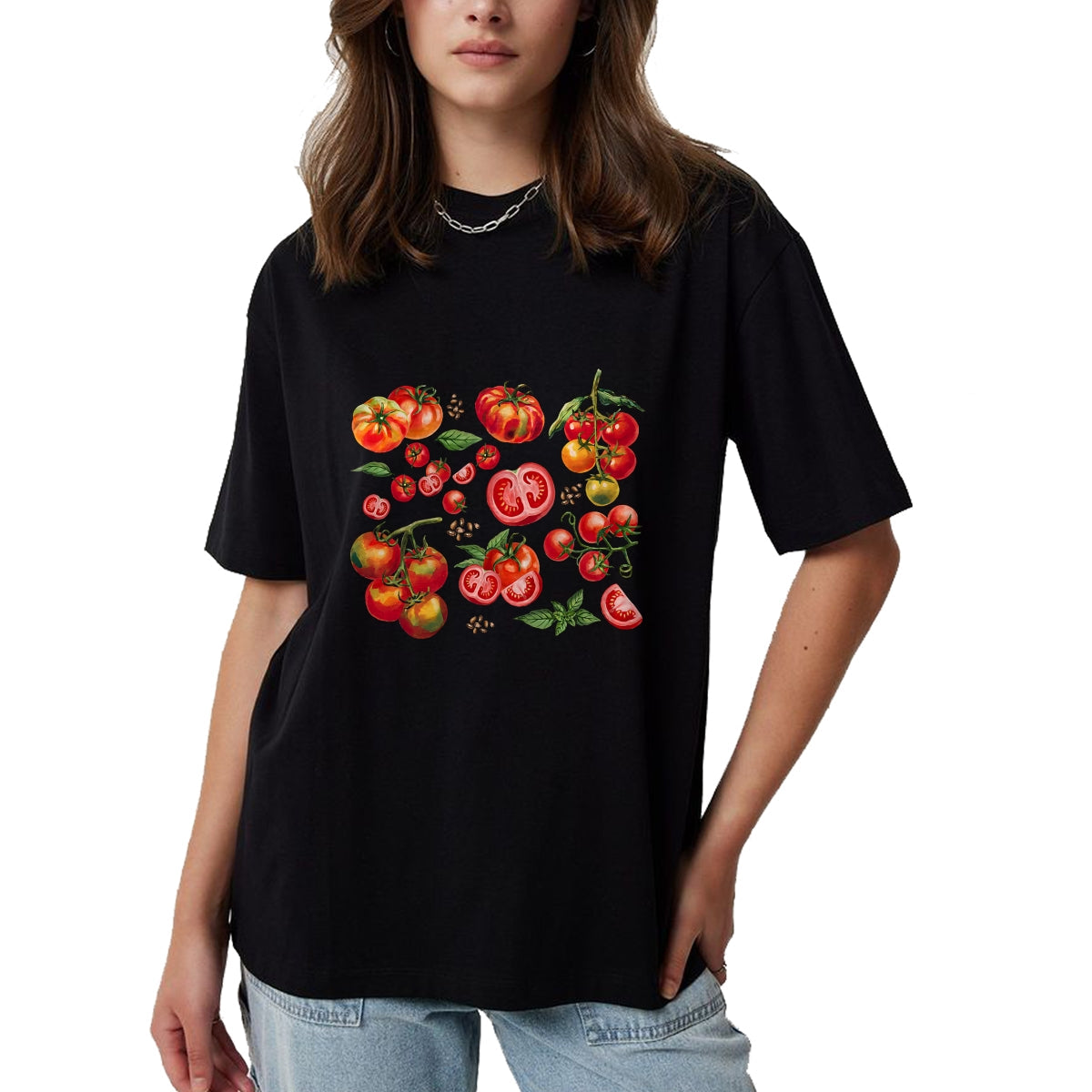 Best Farmer Life Shirt, Funny Farmer UnisexT-Shirt/Hoodie/Sweatshirt HLT00 - Tomato Season Vegetable Gardener Tomatoes Watercolor Summer T-Shirt