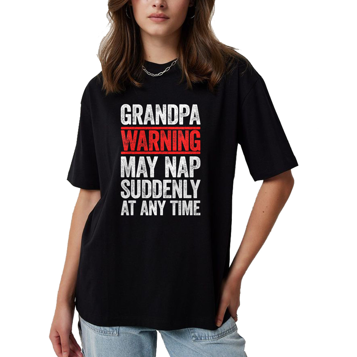 Best Grandpa Shirt, Proud Grandpa Unisex T-Shirt/Hoodie/Sweatshirt HLT00 - Grandpa Warning May Nap Suddenly At Any Time T-Shirt T-Shirt (1)