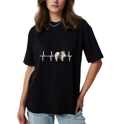 Dog Love Shirt, Dog Lover Gift T-Shirt/Hoodie/Sweatshirt HLT00 - Keeshond Heartbeat Love My Dog Long Sleeve T-Shirt
