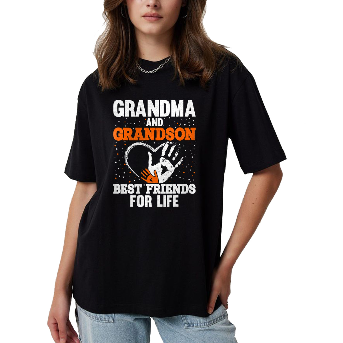 Best Grandpa Shirt, Proud Grandpa Unisex T-Shirt/Hoodie/Sweatshirt HLT00 - Grandma and Grandson Best Friends for Life T-Shirt