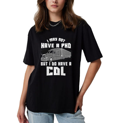Best Truck Driver Life Shirt, Funny Trucker UnisexT-Shirt/Hoodie/Sweatshirt HLT00 - Funny Truck Driver Licence CDL Cargo Logbook Saying Gift T-Shirt