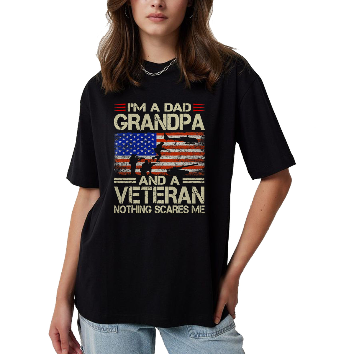 Best Grandpa Shirt, Proud Grandpa Unisex T-Shirt/Hoodie/Sweatshirt HLT00 -Fathers Day Gift Grandpa Gift Dad Grandpa And Veteran T-Shirt