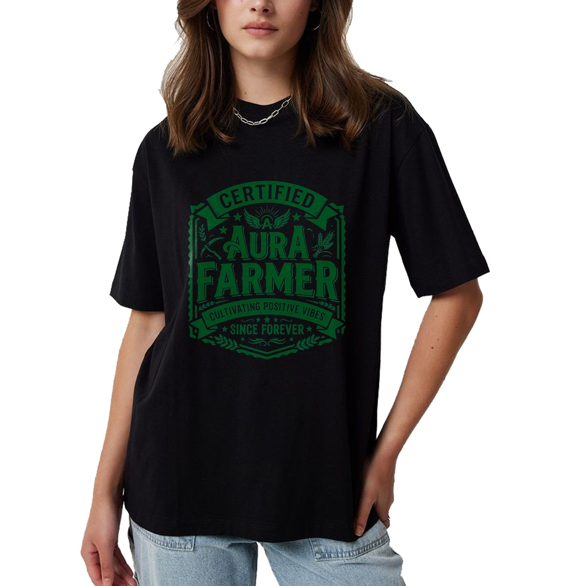 Best Farmer Life Shirt, Funny Farmer UnisexT-Shirt/Hoodie/Sweatshirt HLT00 - Certified Aura Farmer Positive Vibes Funny T-Shirt