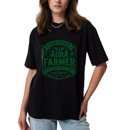 Best Farmer Life Shirt, Funny Farmer UnisexT-Shirt/Hoodie/Sweatshirt HLT00 - Certified Aura Farmer Positive Vibes Funny T-Shirt