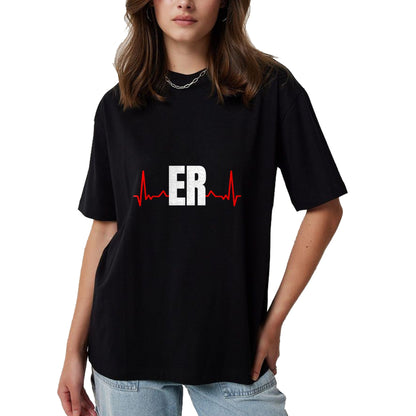Funny Nurse Shirt, Nurse Unisex T-Shirt/Hoodie/Sweatshirt HLT00 -Emergency Medicine Emergency room Nurse ER Heartbeat T-Shirt