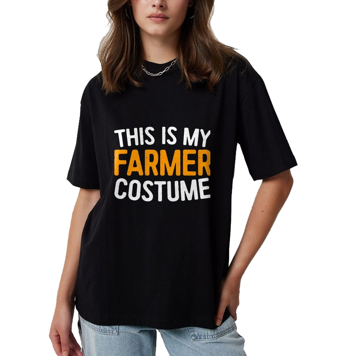 Best Farmer Life Shirt, Funny Farmer UnisexT-Shirt/Hoodie/Sweatshirt HLT00 - This is My Farmer Costume Shirt Adult Kids Farmer Costume T-Shirt, Men, Black, Medium