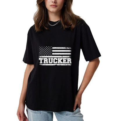 Best Truck Driver Life Shirt, Funny Trucker UnisexT-Shirt/Hoodie/Sweatshirt HLT00 - Truck Driver Trucker Us American Flag Patriotic T-Shirt