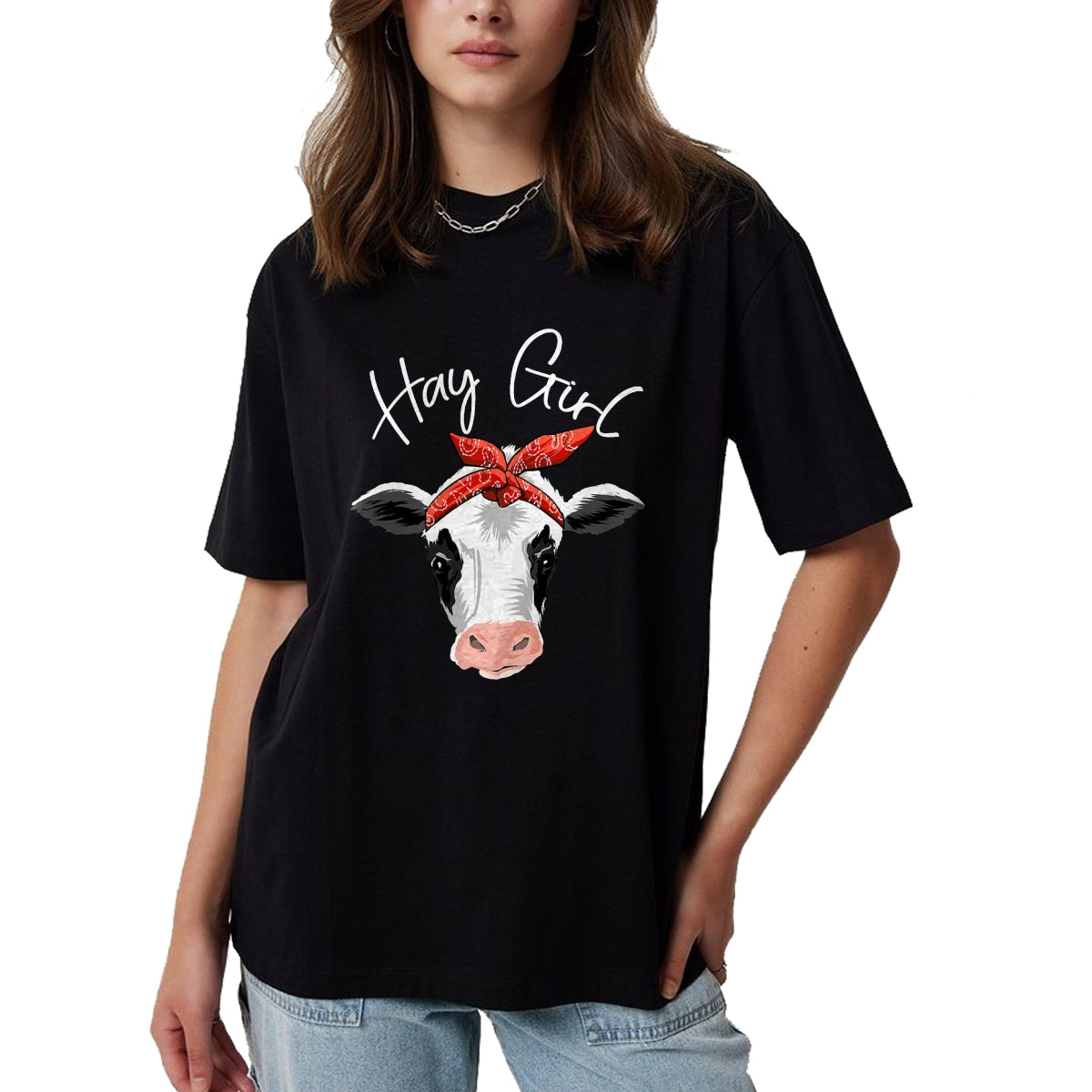 Best Farmer Life Shirt, Funny Farmer UnisexT-Shirt/Hoodie/Sweatshirt HLT00 - Hay Girl Farmer Funny Cattle Cow Farm Lovers Gift Women Kids T-Shirt Small