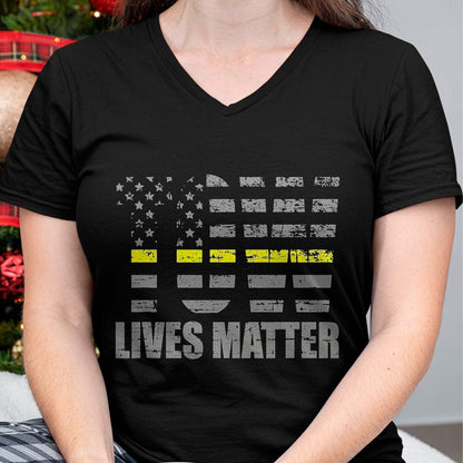Best Truck Driver Life Shirt, Funny Trucker UnisexT-Shirt/Hoodie/Sweatshirt HLT00 - Tow Lives Matter Thin Yellow Line Tow Truck Driver Shirt T-Shirt, Men, Black, X-Large
