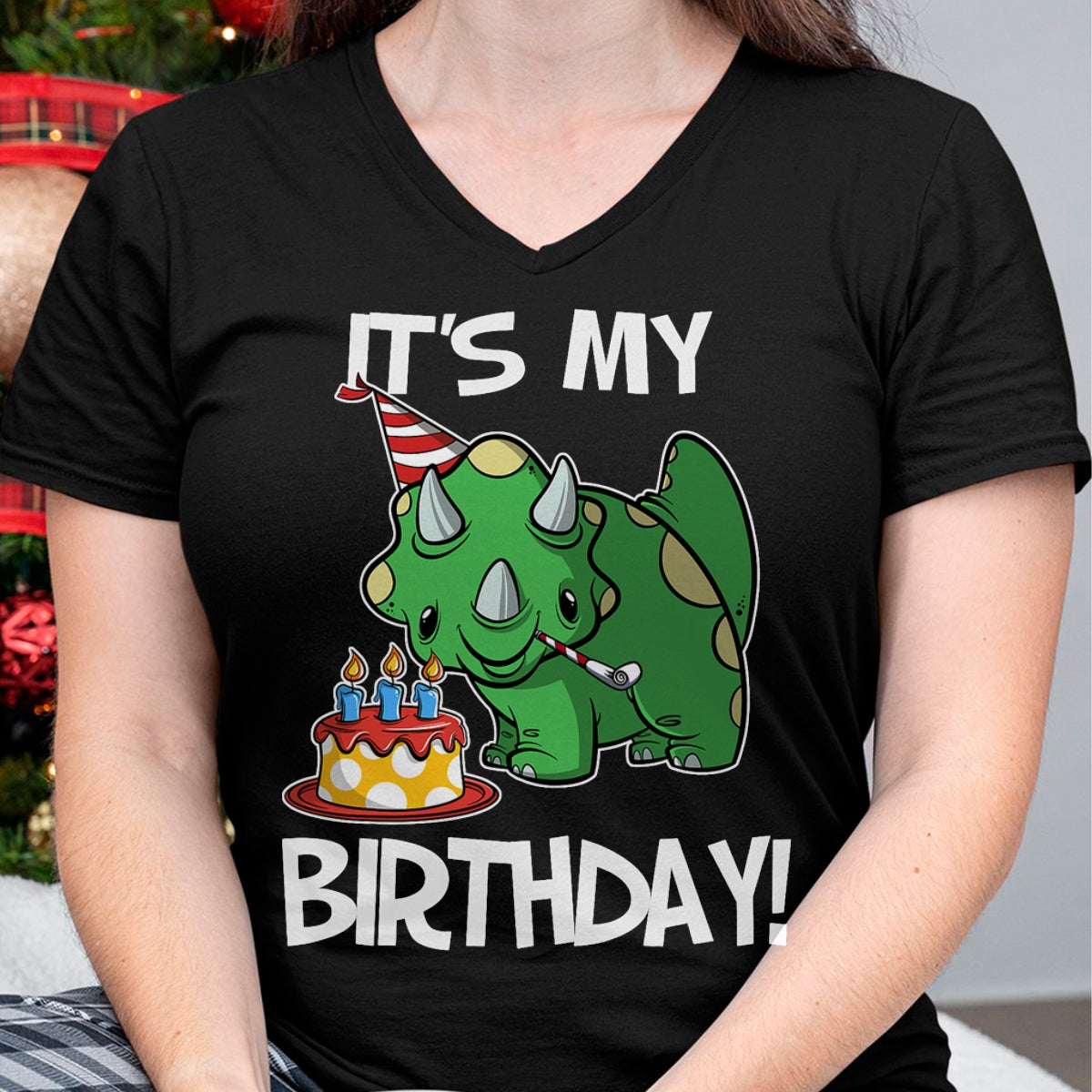 Best Dinosaur Lover Shirt, Funny Dinosaur UnisexT-Shirt/Hoodie/Sweatshirt HLT00 - OKAI Birthday Tees Unisex-Kids Triceratops Dinosaur Birthday T-Shirt, Black, Small
