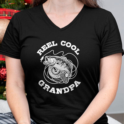 Best Grandpa Shirt, Proud Grandpa Unisex T-Shirt/Hoodie/Sweatshirt HLT00 - Fishing Fish Vintage Reel Cool Grandpa Gift Sweatshirt