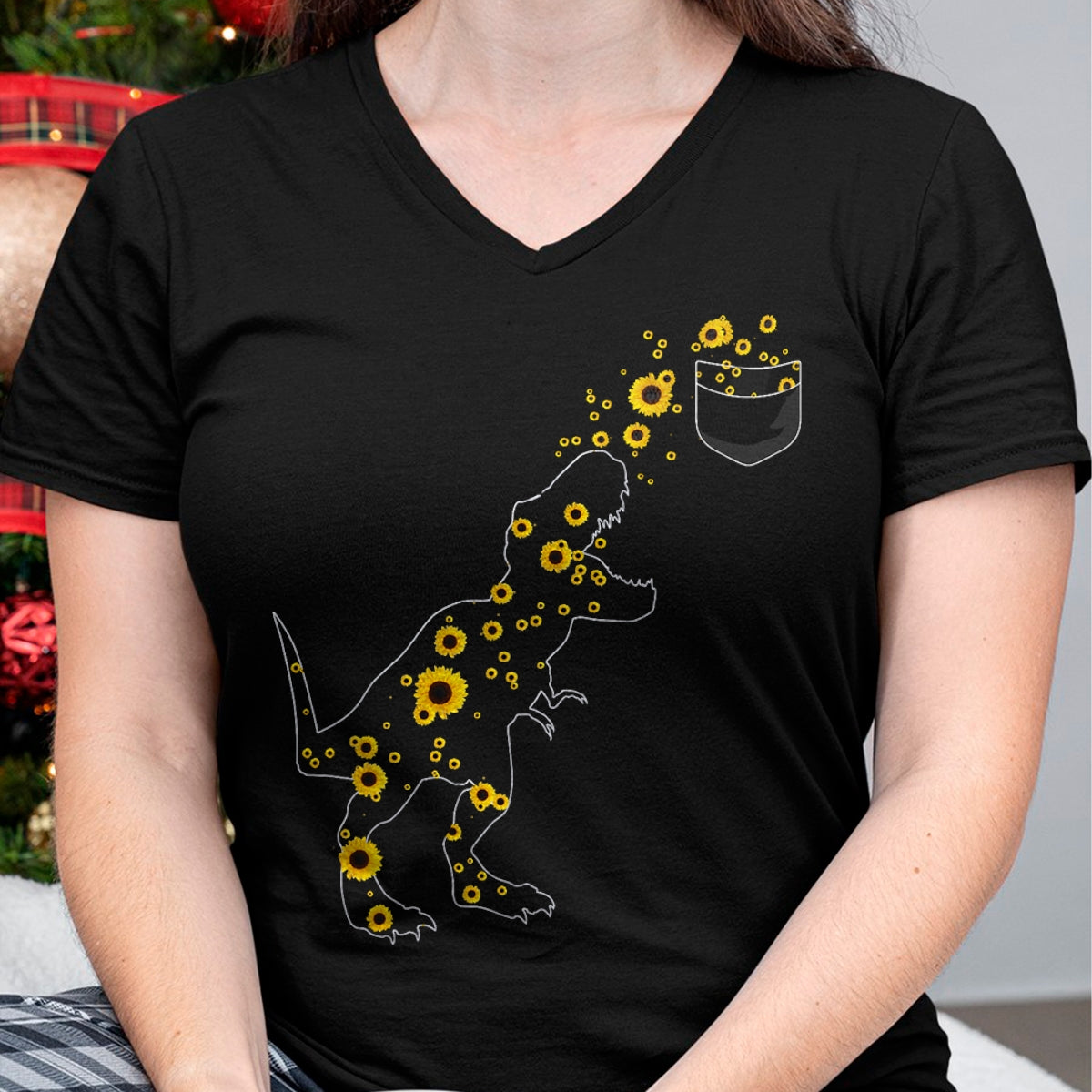 Best Dinosaur Lover Shirt, Funny Dinosaur UnisexT-Shirt/Hoodie/Sweatshirt HLT00 - Sunshine Dinosaurs T-rex Sunflower Rex Sun Flower Dinosaur T-Shirt
