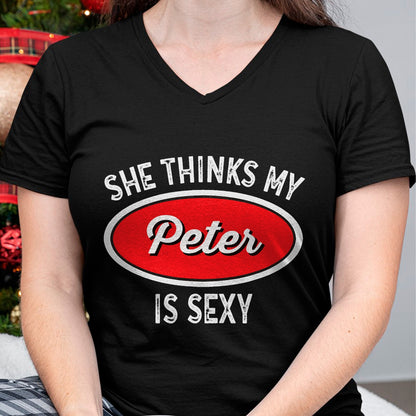 Best Truck Driver Life Shirt, Funny Trucker UnisexT-Shirt/Hoodie/Sweatshirt HLT00 - Funny Truck Driver T-Shirt - She Thinks My Peter is Sexy T-Shirt