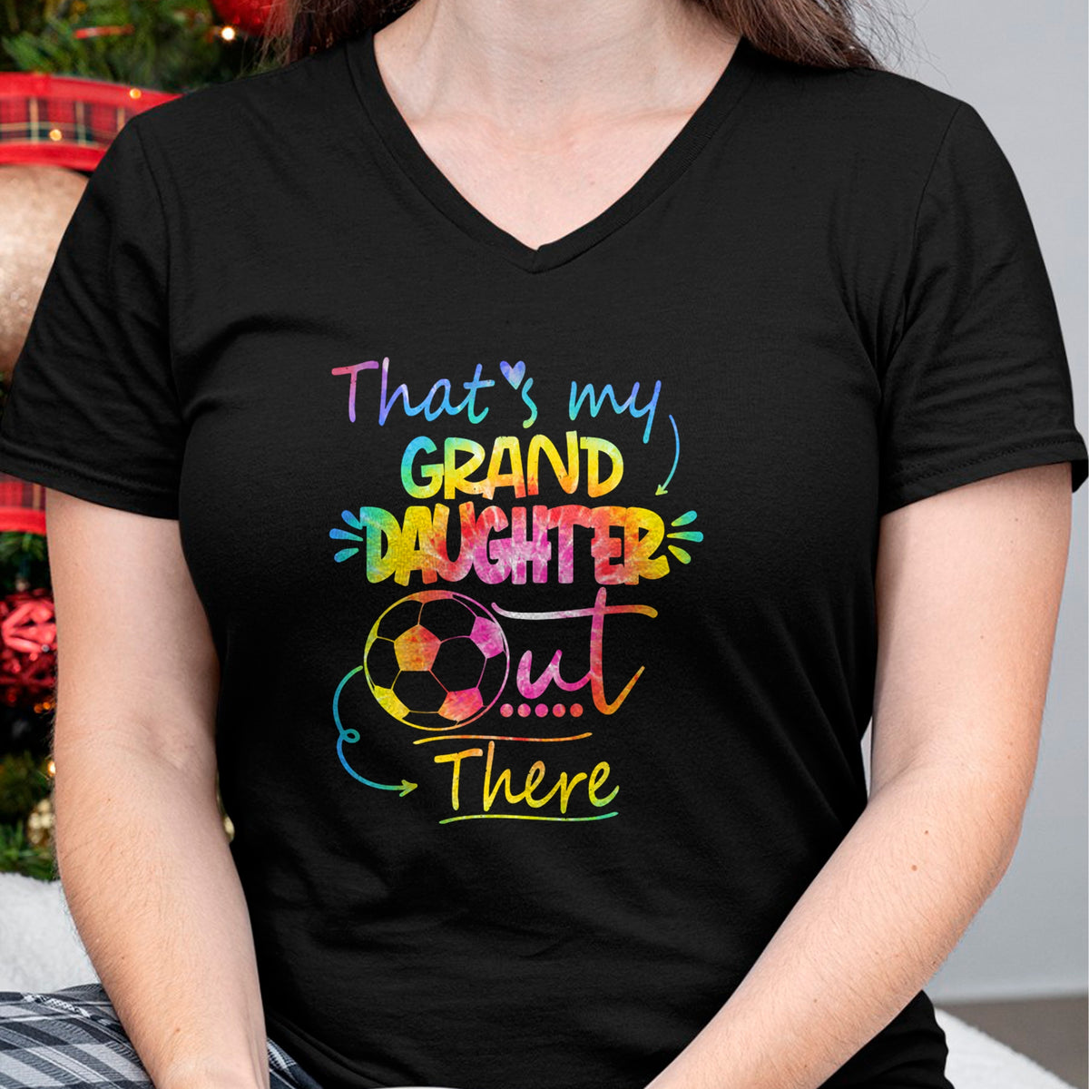 Best Grandpa Shirt, Proud Grandpa Unisex T-Shirt/Hoodie/Sweatshirt HLT00 - That's My Granddaughter Out There Soccer Grandma Grandpa Long Sleeve T-Shirt