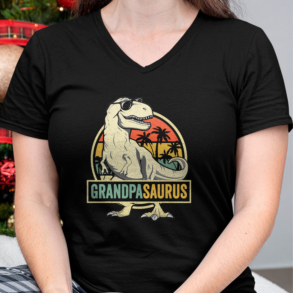 Best Grandpa Shirt, Proud Grandpa Unisex T-Shirt/Hoodie/Sweatshirt HLT00 - Grandpasaurus T Rex Dinosaur Grandpa Saurus Family Matching T-Shirt
