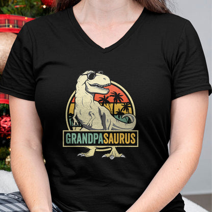 Best Grandpa Shirt, Proud Grandpa Unisex T-Shirt/Hoodie/Sweatshirt HLT00 - Grandpasaurus T Rex Dinosaur Grandpa Saurus Family Matching T-Shirt