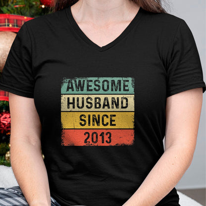 Best Wife Shirt, Wife and Husband Unisex T-Shirt/Hoodie/Sweatshirt HLT00 - 11th Wedding Anniversary Epic Awesome Husband Since 2013 T-Shirt (1)