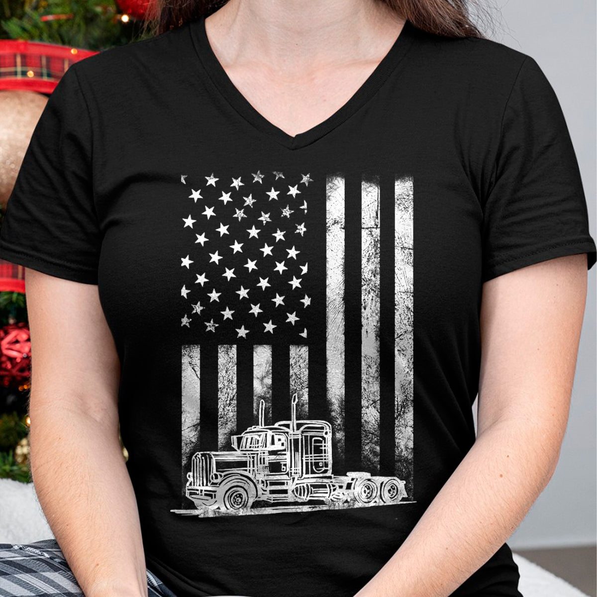 Best Truck Driver Life Shirt, Funny Trucker UnisexT-Shirt/Hoodie/Sweatshirt HLT00 - Truck Driver American Flag Trucker Vintage Men Women Gift T-Shirt Small