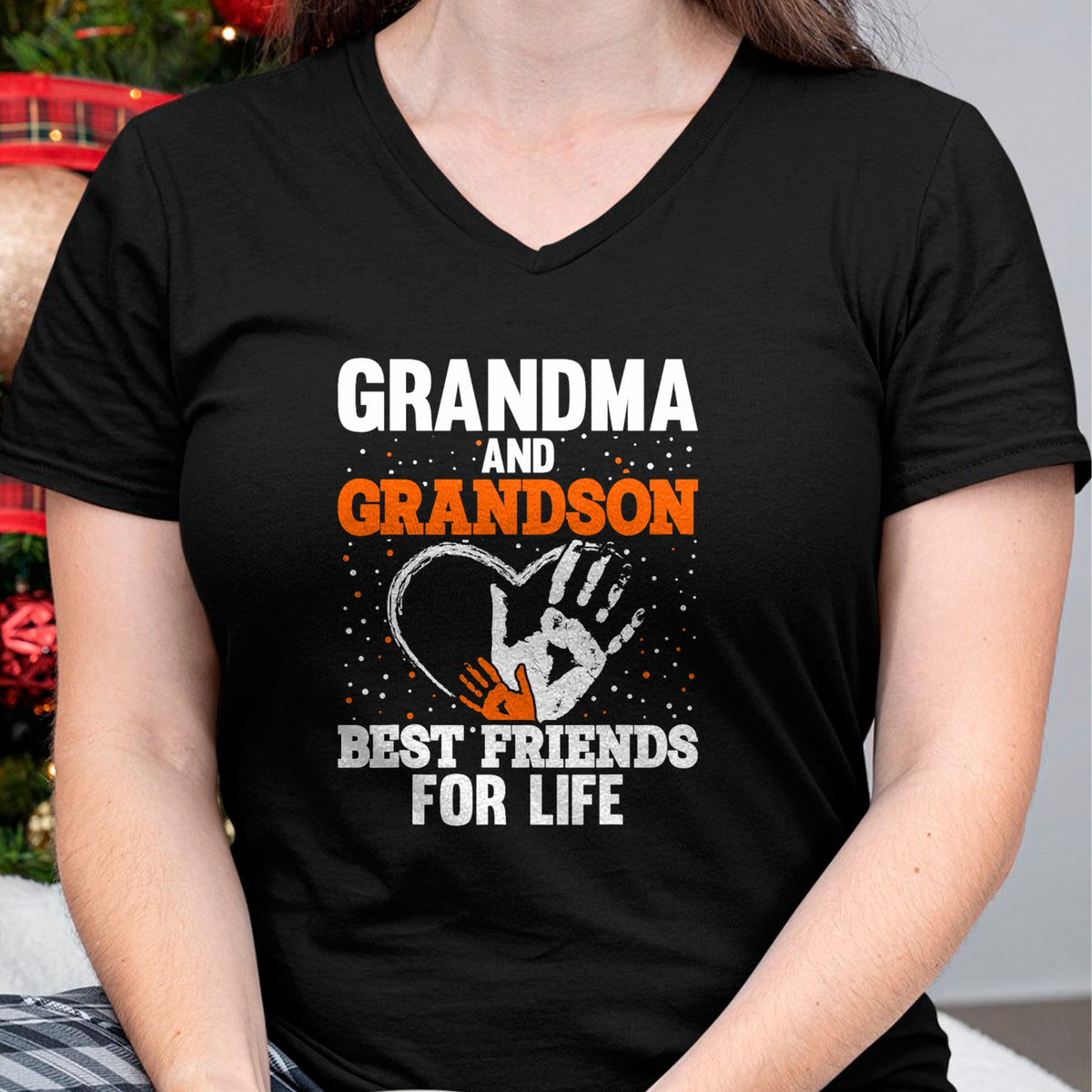Best Grandpa Shirt, Proud Grandpa Unisex T-Shirt/Hoodie/Sweatshirt HLT00 - Grandma and Grandson Best Friends for Life T-Shirt
