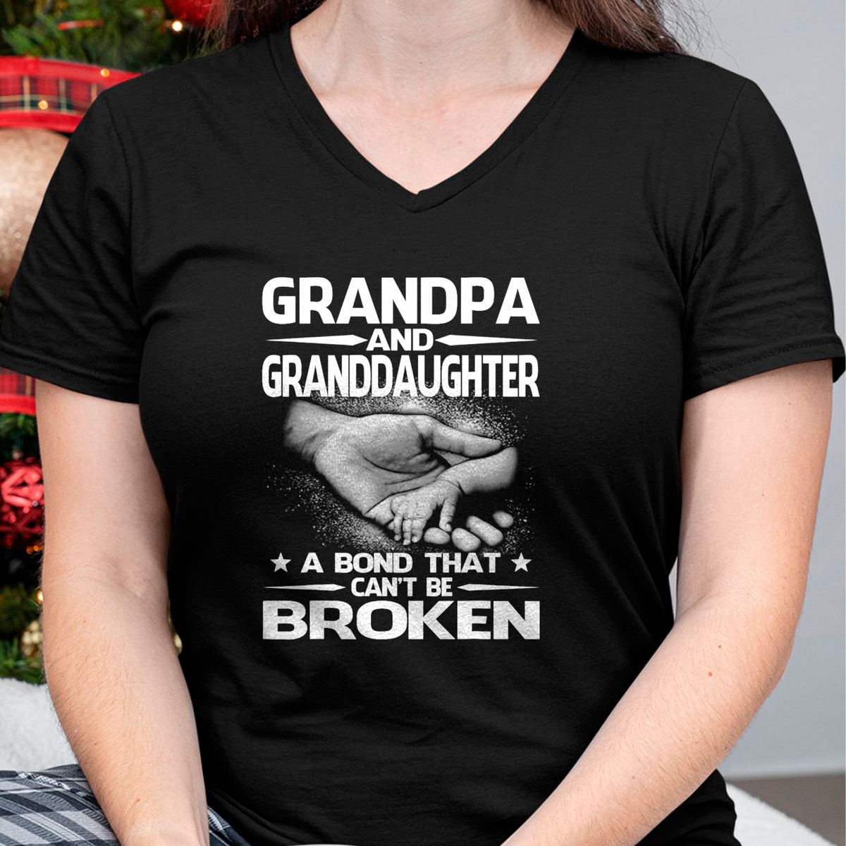 Best Grandpa Shirt, Proud Grandpa Unisex T-Shirt/Hoodie/Sweatshirt HLT00 - Grandpa And Granddaughter A Bond That Can't Be Broken T-Shirt (1)