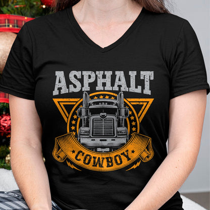 Best Truck Driver Life Shirt, Funny Trucker UnisexT-Shirt/Hoodie/Sweatshirt HLT00 - Asphalt Cowboy Cool Truck Driver Design Trucker T-Shirt (4)