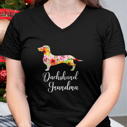 Best Grandma Shirt, Proud Grandma Unisex T-Shirt/Hoodie/Sweatshirt HLT00 - Dachshund Grandma T-Shirt Funny Dog Lover's Novelty Gift T-Shirt
